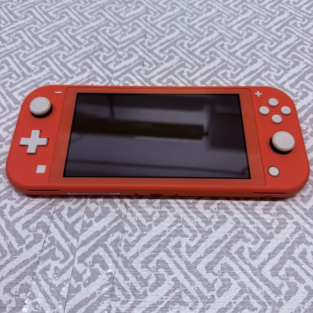 Nintendo Switch Lite Coral Pink 32GB Tested Working No Charger Read Description - Picture 2 of 14